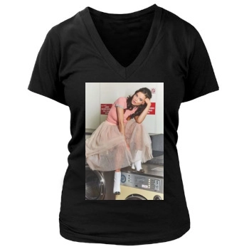 Helen Flanagan Women's Deep V-Neck TShirt