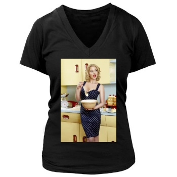 Helen Flanagan Women's Deep V-Neck TShirt