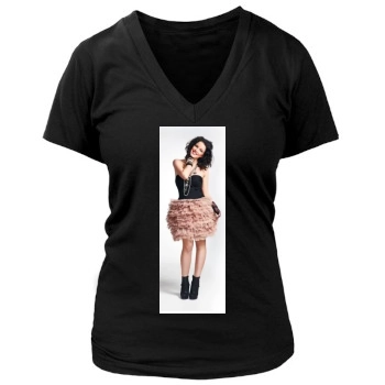 Helen Flanagan Women's Deep V-Neck TShirt