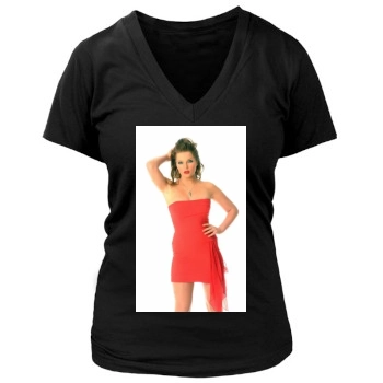 Helen Flanagan Women's Deep V-Neck TShirt