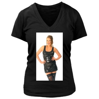 Helen Flanagan Women's Deep V-Neck TShirt