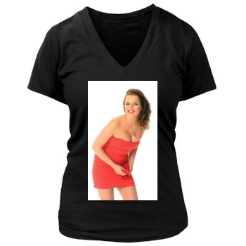 Helen Flanagan Women's Deep V-Neck TShirt