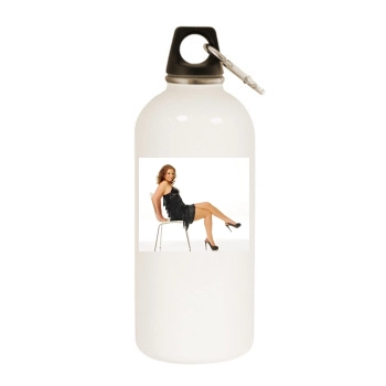 Helen Flanagan White Water Bottle With Carabiner