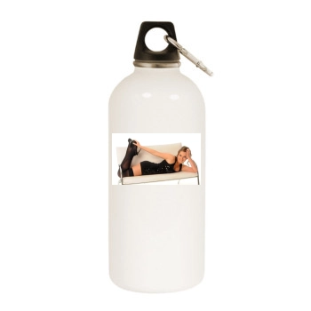 Helen Flanagan White Water Bottle With Carabiner