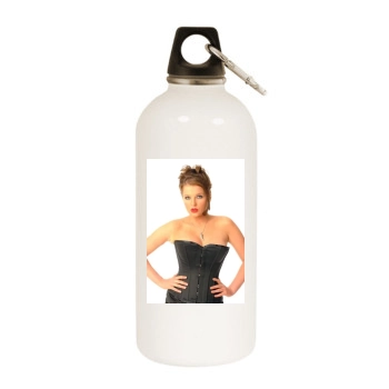 Helen Flanagan White Water Bottle With Carabiner