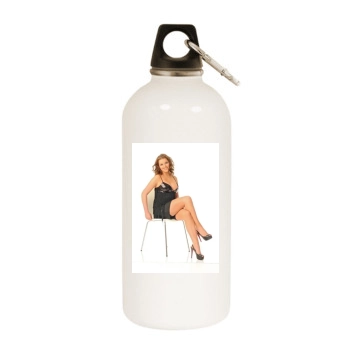 Helen Flanagan White Water Bottle With Carabiner