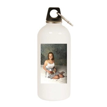 Helen Flanagan White Water Bottle With Carabiner