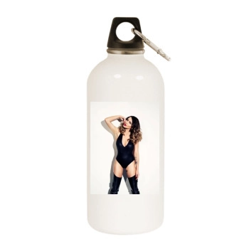 Helen Flanagan White Water Bottle With Carabiner