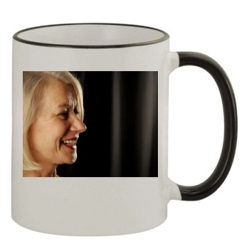 Helen Mirren 11oz Colored Rim & Handle Mug