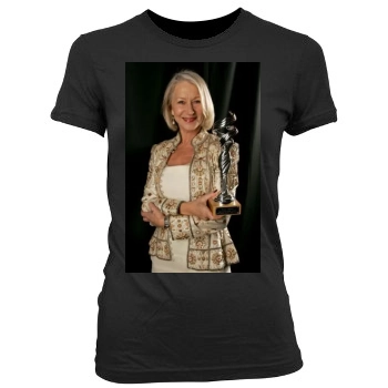 Helen Mirren Women's Junior Cut Crewneck T-Shirt