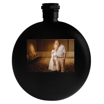 Helen Mirren Round Flask