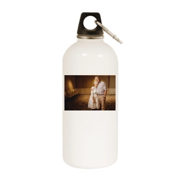 Helen Mirren White Water Bottle With Carabiner