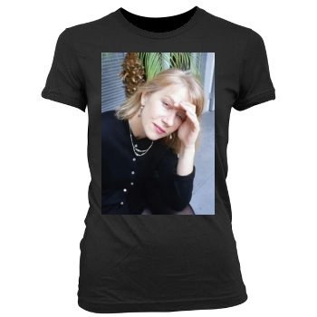 Helen Mirren Women's Junior Cut Crewneck T-Shirt