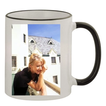 Helen Mirren 11oz Colored Rim & Handle Mug