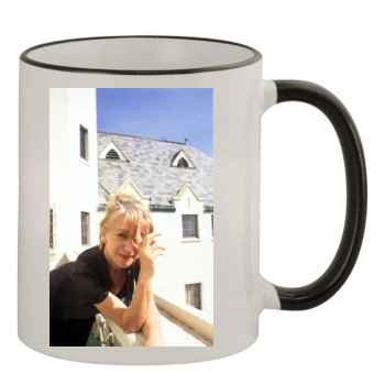 Helen Mirren 11oz Colored Rim & Handle Mug