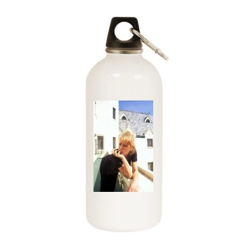 Helen Mirren White Water Bottle With Carabiner