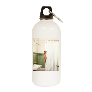 Helen Mirren White Water Bottle With Carabiner