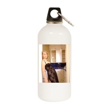 Helen Mirren White Water Bottle With Carabiner