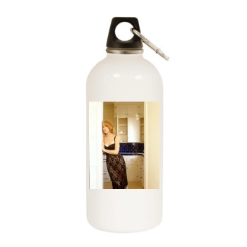 Helen Mirren White Water Bottle With Carabiner