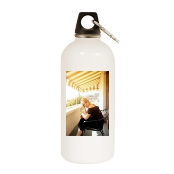 Helen Mirren White Water Bottle With Carabiner