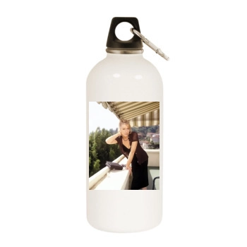 Helen Mirren White Water Bottle With Carabiner