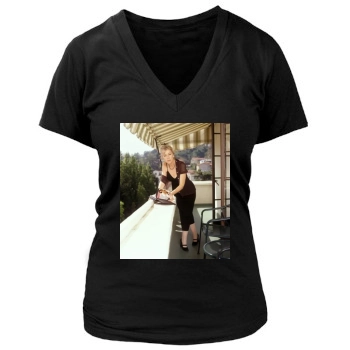 Helen Mirren Women's Deep V-Neck TShirt