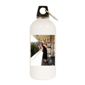 Helen Mirren White Water Bottle With Carabiner