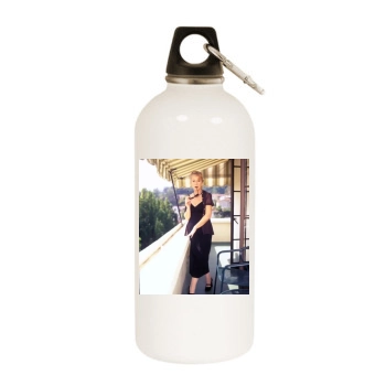 Helen Mirren White Water Bottle With Carabiner