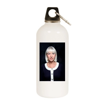 Helen Mirren White Water Bottle With Carabiner