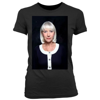 Helen Mirren Women's Junior Cut Crewneck T-Shirt