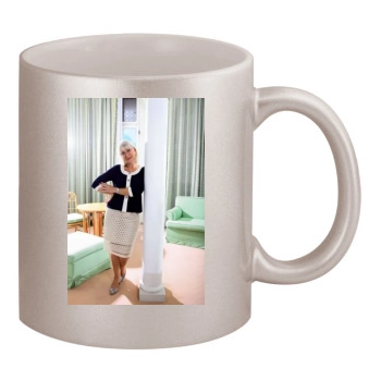 Helen Mirren 11oz Metallic Silver Mug