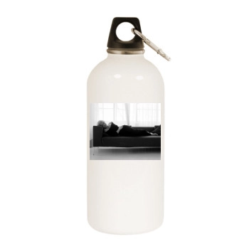 Helen Mirren White Water Bottle With Carabiner