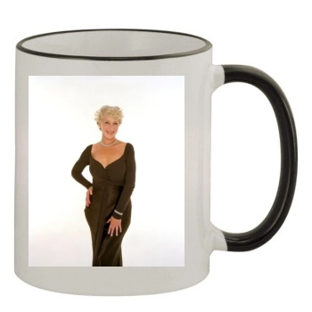 Helen Mirren 11oz Colored Rim & Handle Mug