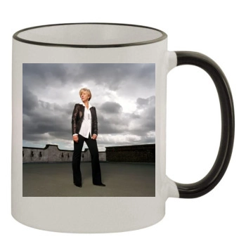 Helen Mirren 11oz Colored Rim & Handle Mug