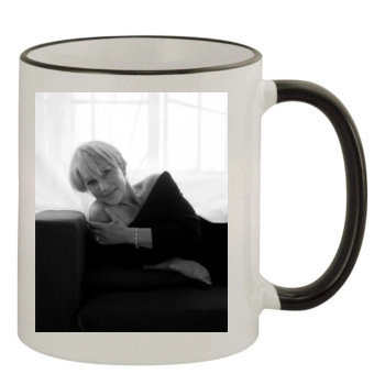 Helen Mirren 11oz Colored Rim & Handle Mug