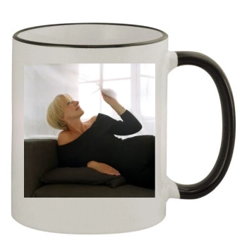 Helen Mirren 11oz Colored Rim & Handle Mug