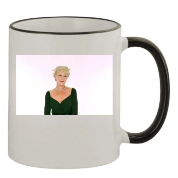 Helen Mirren 11oz Colored Rim & Handle Mug