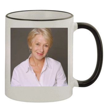 Helen Mirren 11oz Colored Rim & Handle Mug