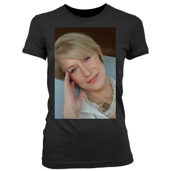 Helen Mirren Women's Junior Cut Crewneck T-Shirt