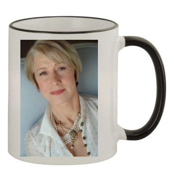 Helen Mirren 11oz Colored Rim & Handle Mug