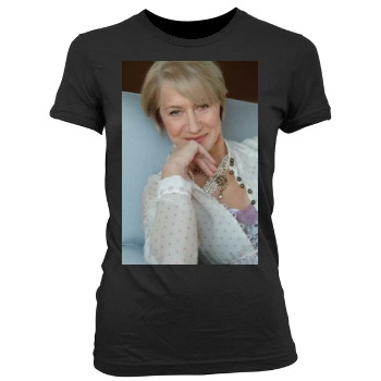 Helen Mirren Women's Junior Cut Crewneck T-Shirt