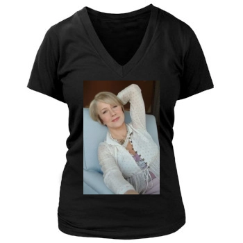 Helen Mirren Women's Deep V-Neck TShirt