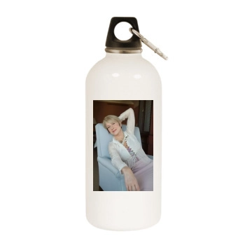 Helen Mirren White Water Bottle With Carabiner