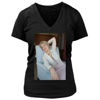 Helen Mirren Women's Deep V-Neck TShirt