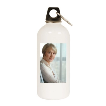 Helen Mirren White Water Bottle With Carabiner