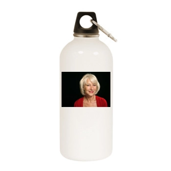 Helen Mirren White Water Bottle With Carabiner