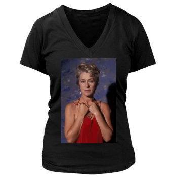 Helen Mirren Women's Deep V-Neck TShirt