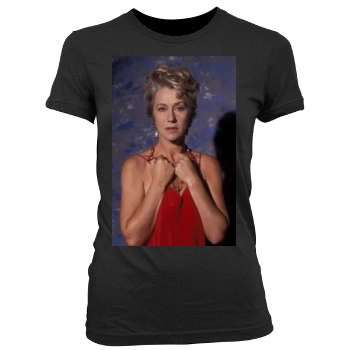 Helen Mirren Women's Junior Cut Crewneck T-Shirt