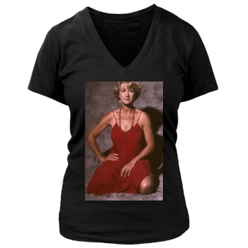 Helen Mirren Women's Deep V-Neck TShirt