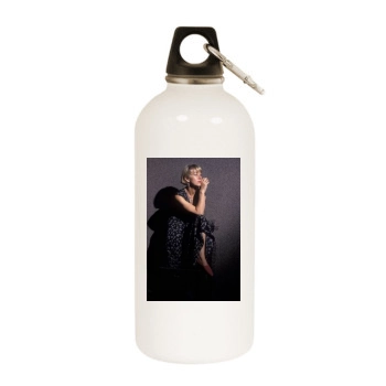 Helen Mirren White Water Bottle With Carabiner